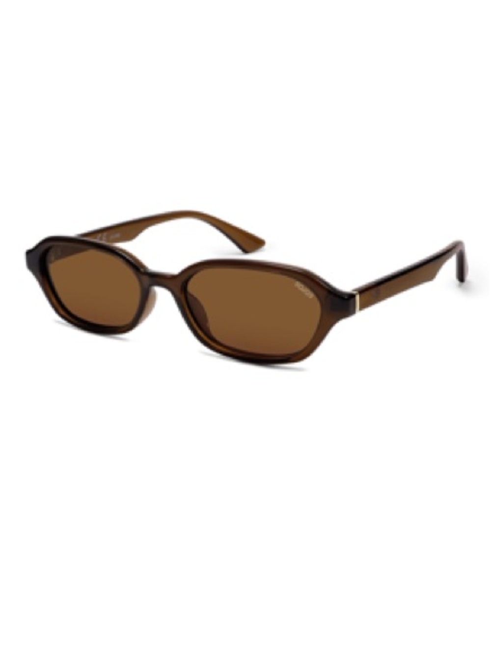 NWT Sojos Retro Rectangle Polarized Sunglasses in Dark Brown/Brown